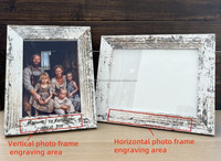 Cadres photo carrés verticaux en bois Casglow Heritage Modern, écologiques, durables, impression UV, impression sérigraphique pour mur