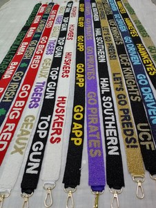 Customized Latest Design COWGIRLS Beaded Purse Strap <b>Sequin</b> Seed Straps Iqra Creation Handmade Rectangular Shape Customized - Product Image 2