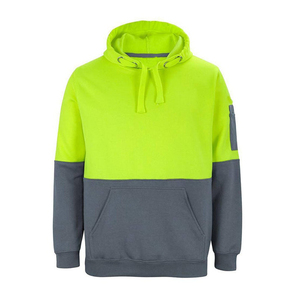 Sudaderas con Capucha de Alta Calidad de 280 g/m² con Logotipo Personalizado, Color Verde Fluorescente Marino, Sudaderas con Capucha Reflectantes de Seguridad para Hombre - Product Image 3