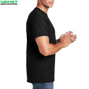เสื้อยืดแขนสั้นผู้ชาย ผ้าฝ้าย ทรงปกติ คอกลม ลำลอง ผ้าเจอร์ซีย์ถัก สีพื้น ดีไซน์เรียบง่าย - Product Image 2