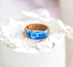 <b>Epoxy</b> Resin & Wood Napkin Ring Resin Eco-Friendly Napkin Rings Premium Dining <b>Table</b> Accent Decor Napkin Ring - Product Image 1