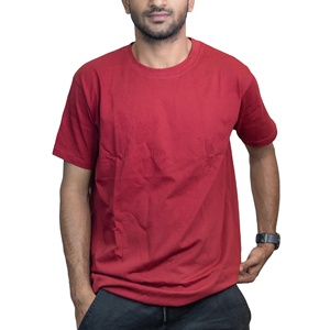<b>Mens</b> Casual Solid Crew Neck Short Sleeve <b>T</b> <b>Shirt</b> <b>Mens</b> Regular Fit <b>Red</b> <b>T</b> <b>Shirt</b> Custom Design Cotton Fabric Wholesale <b>T</b> <b>Shirt</b> - Product Image 1