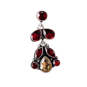 Wholesale Brass Kashmiri Jhumka <b>Earrings</b> | Antique <b>Silver</b> Plated Ghungroo <b>Dangle</b> <b>Earrings</b> | Bohemian Wedding Ethnic Bulk - Product Image 1