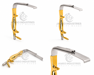 เครื่องมือผ่าตัดเสริมหน้าอกแบบมีไฟเบอร์ออปติก ยี่ห้อ Jamso Industries รุ่น Tebbetts Breast Retractor ทำจากสแตนเลส - Product Image 5