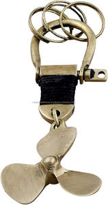 Hecho a mano hermoso diseño de latón macizo ventilador llavero Vintage moda Metal llavero a bajo precio - Product Image 2