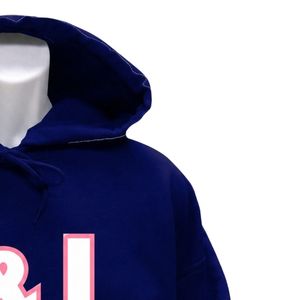 Sweat-shirt à capuche Jack & Jill pour homme, motif lettre, bleu marine, décontracté, chaud, vêtement pour événements, vente en gros, neuf - Product Image 5