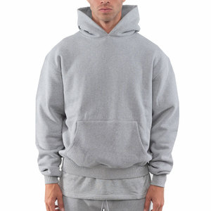 Autumn Plus Size Hoodies for Men Breathable Custom Mens Pullover Polyester/Cotton Embroidered Solid Pattern Hooded Collar - Product Image 6