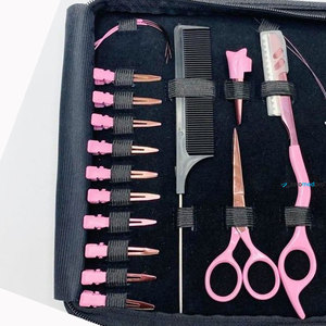 Kit de Pinzas Profesionales para Extensiones de Cabello en Oro Rosa, Pinza de Presión de Acero Inoxidable con Logotipo Personalizado, Juego de Herramientas Profesionales para el Cabello - Product Image 3