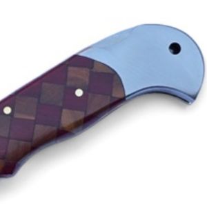 <b>Outdoor</b> Folding Knives Damascus <b>Steel</b> Blade Handmade Pocket Utility Cutter with Durable Handle for Camping Hunting Hiking - Product Image 4