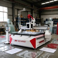 Máquina de corte y tallado CNC ATC de alta resistencia 1828-MS8 para producción de muebles y gabinetes