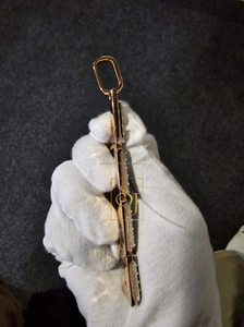 Rappeur pour homme Initial Vertical VVS Moissanite Diamond Tester Bling Big Pendant 925 Solid Silver Custom Name Letter Hip-hop Party - Product Image 3