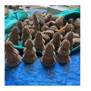 Décorations de Noël en rotin tressé rustique pour la maison et les fêtes - Product Image 6