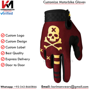 Customized Logo Motocross MTB <b>Gloves</b> Bulk Wholesale Professional DH BMX Racing <b>Gloves</b> <b>Touchscreen</b> Off-Road Protective Gear - Product Image 2