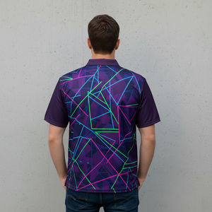 Camisas de hombre de alta calidad, 100% algodón tejido, con logotipo bordado personalizado, cuello en contraste, 3 botones, transpirables, tipo polo. - Product Image 2