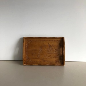 Handcrafted Eco-friendly Wooden Serving <b>Tray</b> with Engraved Design | Customizable Traditional Decorative Tea & Food Serving <b>Tray</b> - Product Image 1