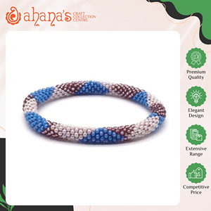 Premium Quality Wholesale Exporter Selling Luxury New Design Multi Colors Handmade Crochet <b>Needle</b> Women's Glass <b>Beads</b> Bracelet - Product Image 2