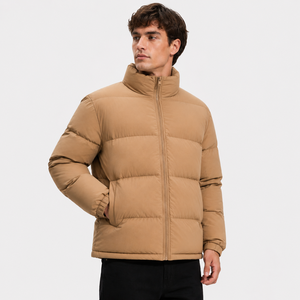 Casual insulated puffer <b>jacket</b> made <b>for</b> fashionable warmth and lightweight comfort during outdoor travel and winter daily moveme - Product Image 1