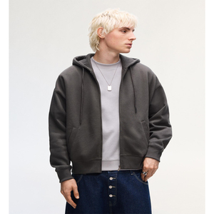 เสื้อฮู้ดดี้ผู้ชายแบบหนาพิเศษ พิมพ์ลายพัฟ 500 GSM ปี 2026 ขายส่ง ทรงโอเวอร์ไซส์ สั่งพิมพ์ลายได้ตามต้องการ เสื้อฮู้ดดี้ผ้าเฟรนช์เทอร์รี่หนาพิเศษ - Product Image 3