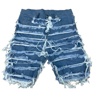 Pantalones Cortos de Mezclilla para Hombre, de Alta Calidad, Casuales, Estilo Urbano, Transpirables, Ecológicos, Corte Recto Medio, Precio Competitivo, Diseño Más Reciente - Product Image 1