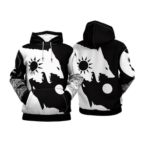 Sudaderas con Capucha Extra Grandes de Algodón 100% con Estampado Digital Invernal Multicolor para Hombre - Sudaderas de Moda al por Mayor - Product Image 6