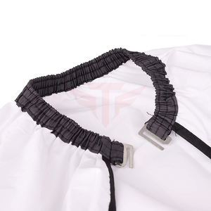 Capa de Peluquería Blanca con Mangas, Impermeable, Delantal para Cortar el Cabello, para Salón de Belleza y Barbería - Product Image 6