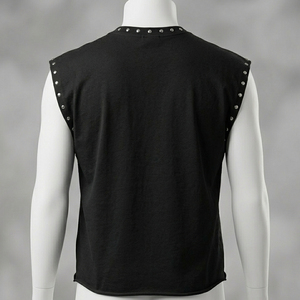 Glory Custom Cropped Graphic Print <b>Rhinestone</b> Tank <b>Top</b> 100% Cotton Jersey New Trending Design Sleeveless T Shirt For Unisex - Product Image 5