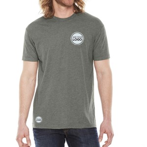 T-shirt imprimé personnalisé en mélange de 50 % polyester, 25 % coton peigné ringspun et 25 % rayonne, collection Next Level Apparel - Product Image 3