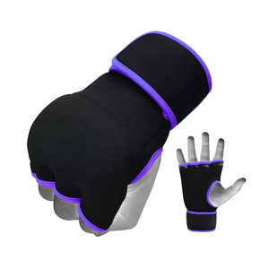 Guantes de Ciclismo de Cuero de Primera Calidad con Almohadillas de Gel, Medios Dedos, Cierre Ajustable - Product Image 3