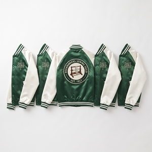 Custom B2B Supplier Black Copper Satin Varsity Jacket Snap Button Custom Embroidered Native Metal Guild Baseball <b>Coat</b> - Product Image 3