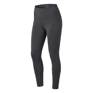 Black Color <b>Leggings</b> <b>with</b> <b>Pocket</b> High Waist Full Length Knitted Spandex Polyester Breathable Quick Dry Women's Activewear - Product Image 1