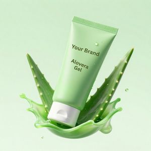 Gel de Aloe Vera Puro Orgánico Calmante y Reparador para Hidratación de la Piel, Reparación, Humectación, Cuidado Facial, para Todo Tipo de Piel, Empaque Personalizado - Product Image 3