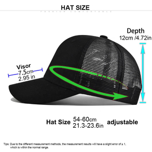 Casquette de camionneur noire avec logo personnalisé et panneaux en maille grise, casquette de baseball classique, respirante, légère, pour les sports de plein air, pour hommes - Product Image 2