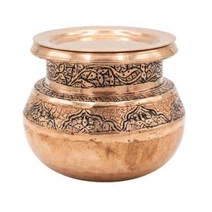 Pot à épices en cuivre gravé avec couvercle, récipient décoratif pour assaisonnements de cuisine - Product Image 2
