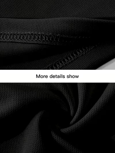 Printed Layered Sleeve 100% Cotton Solid Front T-Shirt Fashion Customization Two-piece Short Sleeve Neck Pullover - Product Image 4