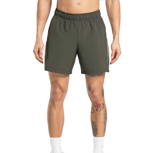 Wholesale Men's Solid Olive Green Quick Dry Athletic <b>Shorts</b> With Elastic Waist And Pockets Casual Workout Running <b>Short</b> Pants - Product Image 1