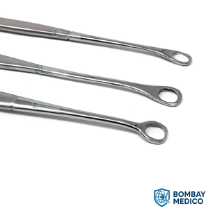 ชุดเครื่องมือคีบขูดโพรงมดลูกซิมส์ (ปลายแหลมและปลายทู่) - ทำจากสแตนเลส ใช้งานด้วยมือ - Product Image 3