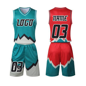 Uniforme de Baloncesto Sublimado para Equipo, Camisetas Reversibles Económicas, Combinación de Colores Personalizada, Bordado Personalizado, Talla Infantil - Product Image 1