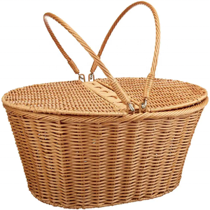 Vente en gros, article en osier naturel, panier en Jute Wiwin avec poignées, produit Standard supérieur pour organiser les étagères, petite vente chaude - Product Image 5
