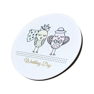 Imán para Refrigerador con Pareja de Pájaros Blancos, Decoración de Boda para Recién Casados, Estilo Adhesivo Magnético - Product Image 1