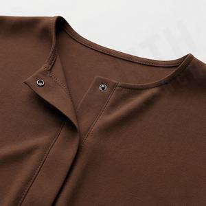 Abaya Moderna y Modesta, Diseño Minimalista, Tela Transpirable, Corte Holgado, Estilo Cómodo para el Día a Día, Ropa de Moda al por Mayor - Product Image 4