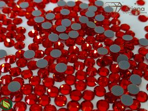 Chatons en strass de qualité supérieure Sun Tangerine Hyacinth Light Siam pour la fabrication de bijoux en gros, verre Sun Tangerine Hyacinth Light Siam - Product Image 4