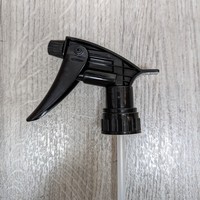 Pulvérisateur à gâchette en plastique résistant aux produits chimiques, buses de pulvérisation noires pour le nettoyage de la maison, 28/410