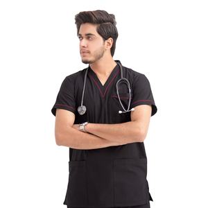 Ensemble d'uniformes médicaux pour hommes, infirmiers, en coton et polyester de qualité supérieure, doux, respirant, durable, vêtements de travail pour hôpital, uniforme médical personnalisé pour hommes - Product Image 6