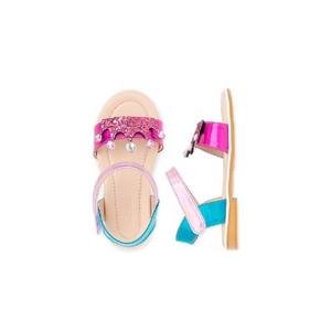 Sandalias Premium Coreanas OZKIZ F09 para Niñas, Diseño Transpirable con Punta Abierta, Patrón Sólido, Moda de Verano para 2-6 Años, Venta al Por Mayor - Product Image 1