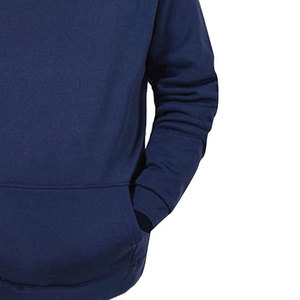 <b>Men</b> <b>Navy</b> Blue Cotton Tracksuit Hoodie And Pants Set Full Sleeve Solid Color Casual Autumn Wear With Side Pockets - Product Image 5