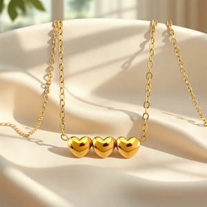 Collier géométrique pour femmes, nouveau style, en acier inoxydable 304 avec chaîne câblée - Product Image 3