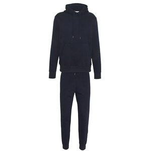 Unisex Breathable Streetwear Hooded Solid <b>Tracksuits</b> Custom Wholesale Multi Color Plain Jogging - Product Image 4