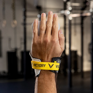 Unisex Leather Hand Grip for Weightlifting Gym Padded Palm Grips for Pull Ups Rows Fitness <b>Training</b> session Gear Supplier - Product Image 4
