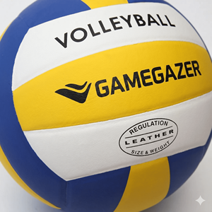 Ballon de volley-ball professionnel personnalisé avec logo OEM, en PU, taille 5, léger, durable, cousu à la machine, pour entraînement en intérieur et en extérieur, couleur personnalisée - Product Image 3