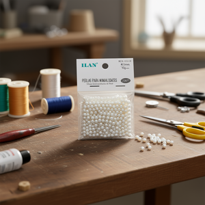 Perle Ilan per Artigianato 5mm Bianche Sacchetto da 10g - Product Image 3